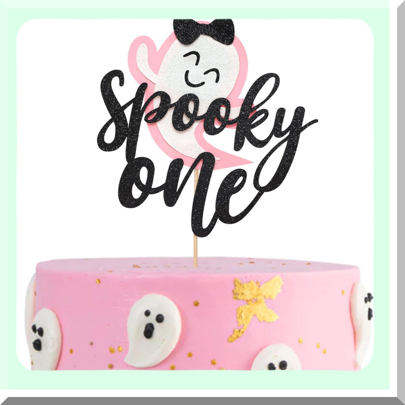 Baby First Birthday Ghost Cake Topper