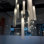 Rainfall 11 Frosted White & Grey Glass Pendants Chandelier