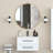 Metal Flat Wall Mirror with Hooks-1325660935-1325660941