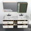Wall Mount Fits Double Sink Bathroom Vanity - Base Only (Top Not Included)-104775890