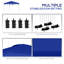 Tente à auvent escamotable de 8 pi x 8 pi avec sac de transport à roulettes et 4 sacs de sable Outsunny