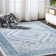 Boho Cottage Medallion Blue/White Rug
