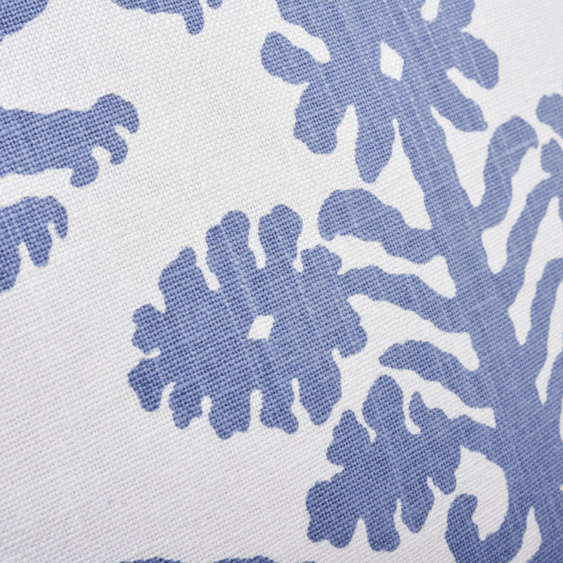 Regalia Pillow, Blue/White, 18" x 18"