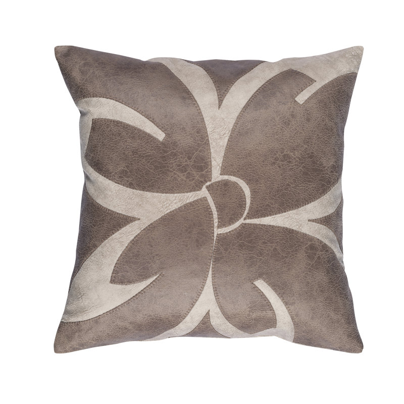 Mercan Square Cushion Cover, Brown