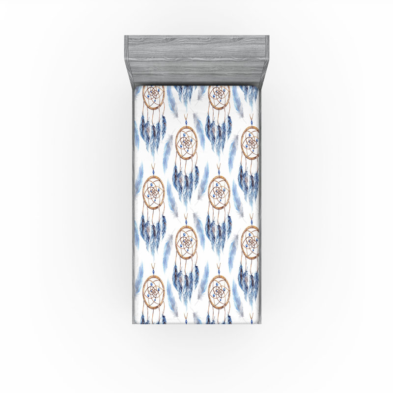 Drap-housse Ambesonne Dreamcatcher, Drap-housse de taille simple