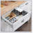 Rolling Kitchen Island with Drop Leaf, White