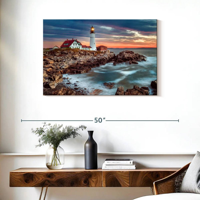 Aletra Cape Elizabeth PDX Stormy Sunrise, H 24 po x l 36 po