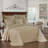 Historic Charleston King Charles Lightweight Cotton Matelasse Quilted Bedspread, Queen, Birch -29538036-29538034