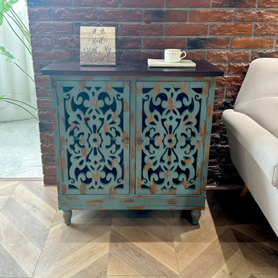 Rozilyn 2 - Door Distressed Accent Cabinet