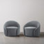Fauteuil demi-tonneau pivotant rembourré Aunna-1337935450