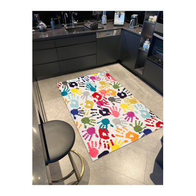 Tapis décoratif multicolore