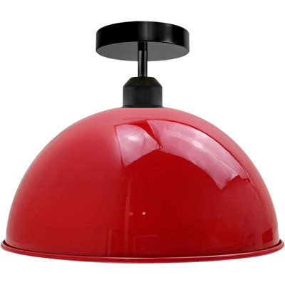 Flush Mount Ceiling Light Fixture Metal Dome Ceiling Mount E26 Holder Easy Fit for Kitchen Bedroom Entryway Living Room