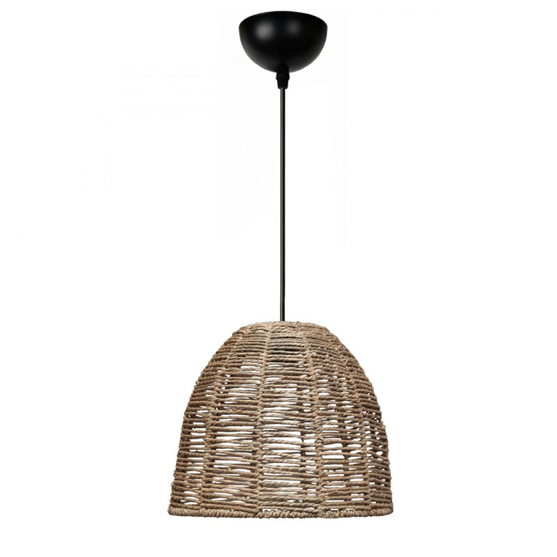 Lustre réglable élégant, structure en métal, finition naturelle | Plaque de base de 12,2 po x H 10,2 po, réglable en hauteur de 12,6 à 31,5 po | 1 x douille E27 (40 W maximum) | Parfait pour le salon, la salle à manger et les entrées, conception élégante