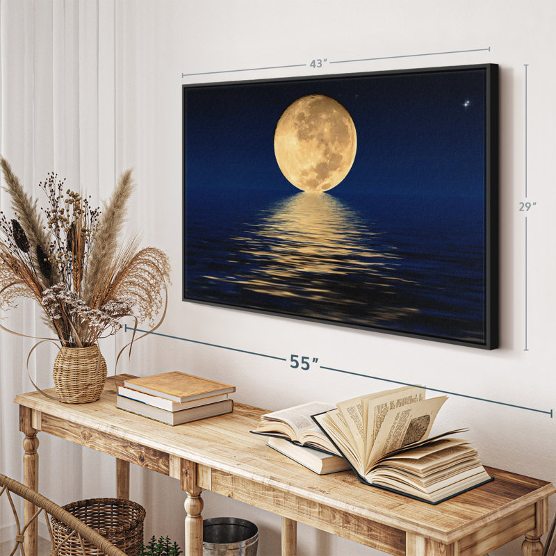 Impression sur toile Moon Light, H 29 po x l 43 po