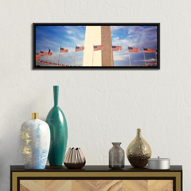 «Panoramic Washington Monument Washington», reproduction de photo sur toile tendue, H 12 po x l 36 po x P 1,5 po