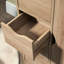 Armoire de salle de bain pour salle de bain, en chêne - 4 tiroirs et porte pour cabinet d'optimisation de l'espace avec porte, rangement fonctionnel