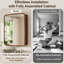Armoire à pharmacie Nilo en noyer, 61 cm (L) x 76 cm (H), avec miroir, étagères en verre ajustables, porte réversible, livrée entièrement assemblée. Gain d'espace garanti pour la salle de bain, la salle de bain ou l'appartement.-20841440-20841447