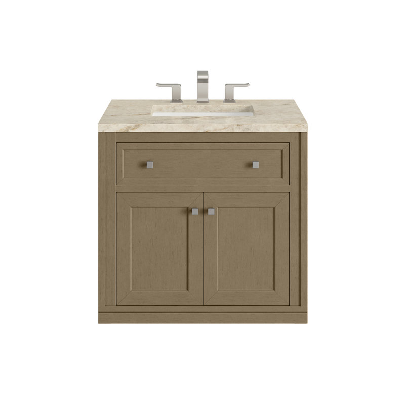 Meuble-lavabo simple l 30 po Chicago, Walnut Whisper, Tajnar Eclos, 8 po