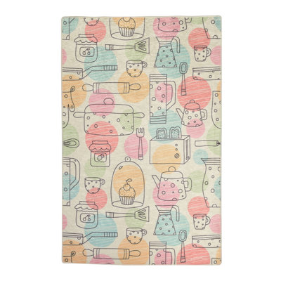 Antibacterial Hall Carpet, 100% Polyester, 31.5 x 59.1 inches | Pile Height: 0.15 inches, Total Thickness: 0.4 inches | Non-Slip Underside, Machine Washable, Ideal for Home Entryways & Living Spaces