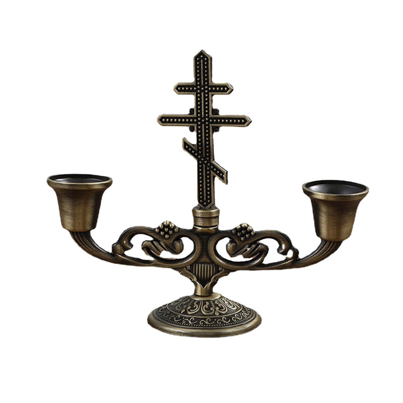Petit chandelier rétro à deux têtes Retros