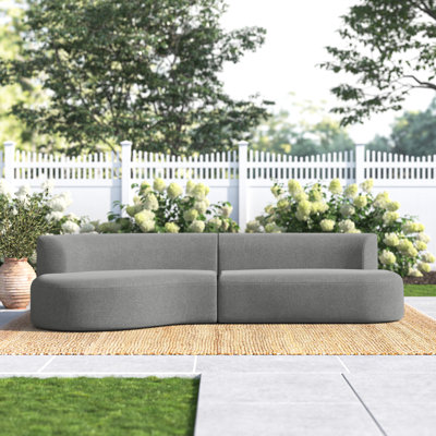Crabill 104.25'' Wide Curved Aluminum Patio Sectional