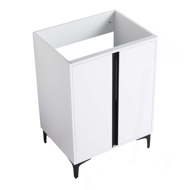 Meuble-lavabo à fermeture en douceur pour petite salle de bain