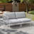 63'' Aluminum Outdoor Patio Sectional (Set of 2)-1801817621-1793856846
