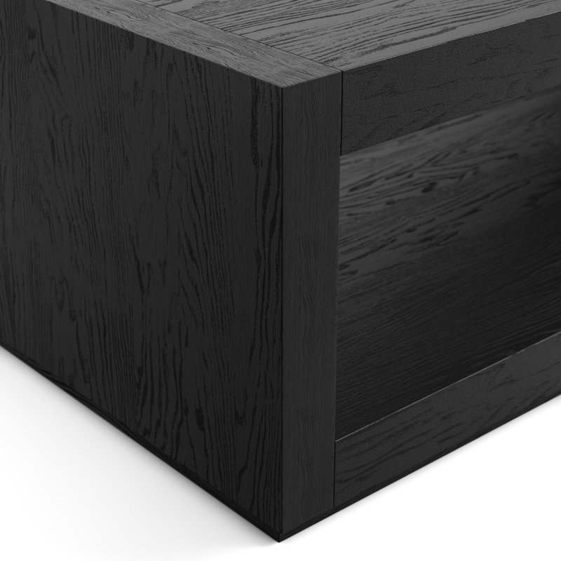 Table basse en bois Ulyen, Noir