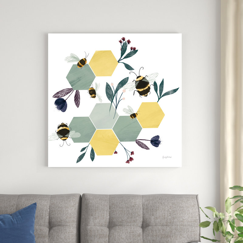 Abeilles IV, H 36 po x l 36 po x P 1,25 po