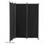 Paravent noir à 4 panneaux 8867.5inch pour bureau, bureau, stable, peu encombrant, cloison pliante facile à installer, noir, écran, pare-soleil, assemblage