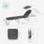 Adalen 193cm Long Reclining Single Sun Lounger-1971760513