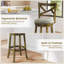 Tabourets de bar pivotants August Grove® gris-508174285-508174287