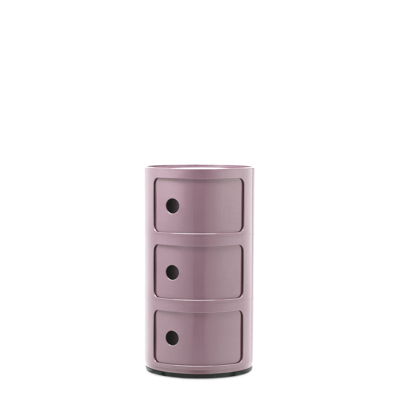 Componibili Round Modular Stacking Units, 3, Mauve