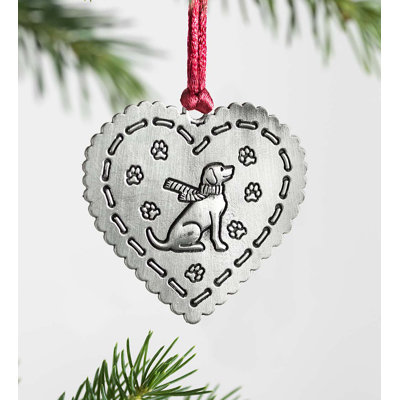 Ornement en forme de cœur de Noël