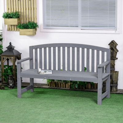 56" Wooden Bench For Porch by Dovecove