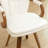 Modern Faux Leather Swivel Office Chair with Bentwood Back, Wood Legs, Fixed Arms, and Cushioned Seat for Home Office, Study Room, or Conference Room-1180465323
