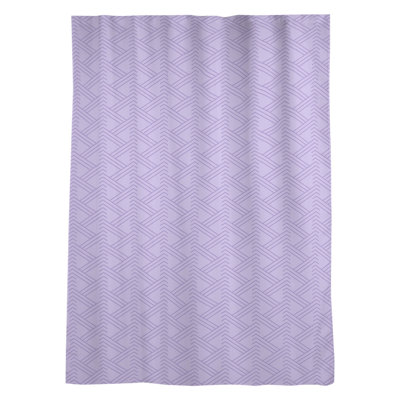 Panneau de rideau simple diaphane avec passe-tringle classique Zig Zag