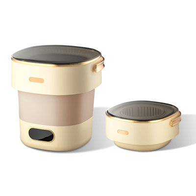 Machine à laver portative, mini laveuse pliable 13L avec 3 modes et panier d'essorage