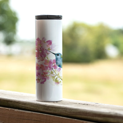 Colibri 17 oz. Highland Home Verre en acier inoxydable avec couvercle