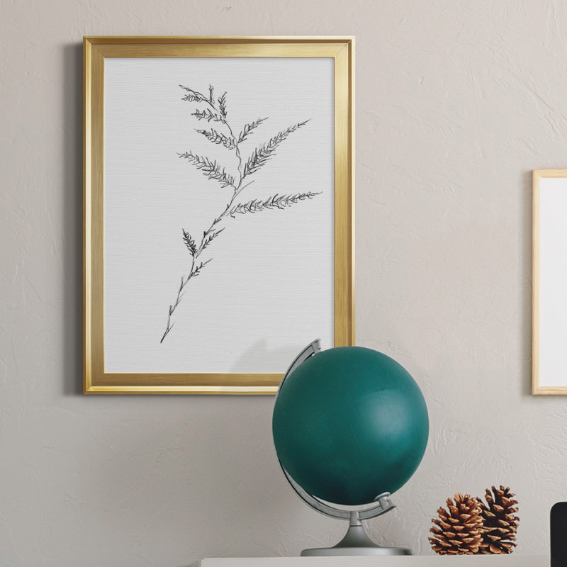 Impression florale sur toile Iii, Toile encadrée d'or, H 18,5 po x l 24,5 po x P 1,5 po