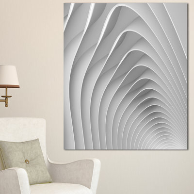 « fractal renflement 3d ondulations », impression sur toile tendue