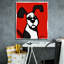 «Dog on Red» par Irena Orlov, art mural sur toile-395767083