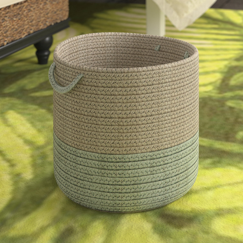Panier en tissu Tommy, H 7 po x l 11 po x P 11 po, Vert