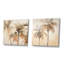 Minimalisme, ensemble de 2 palmiers et palmiers tropicaux-833943656-833943654