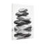 «Abstract Stacked Stones Water Reflection», reproduction d'art