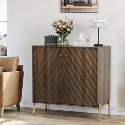 Buffet Mid-Century moderne en noyer avec rangement pour salle à manger, salon, entrée, couloir, cuisine
