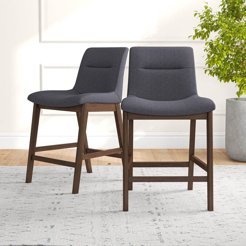 Tabouret court 23 po Vanzant, Gris foncé
