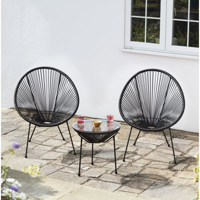 Neetu 2 - Person Patio Dining Set with Round Table