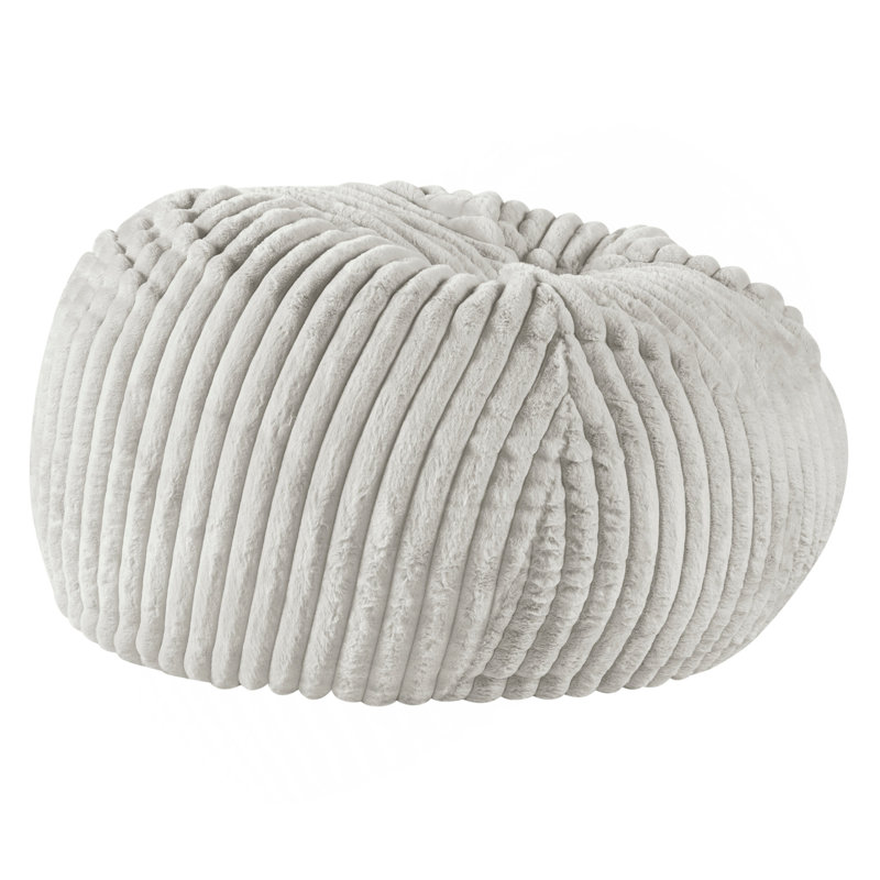 Méridienne 40 po Minky Dove, Polyester blanc