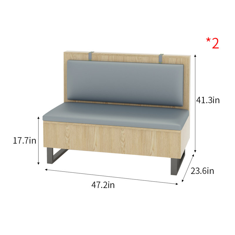 Banc rembourré en similicuir